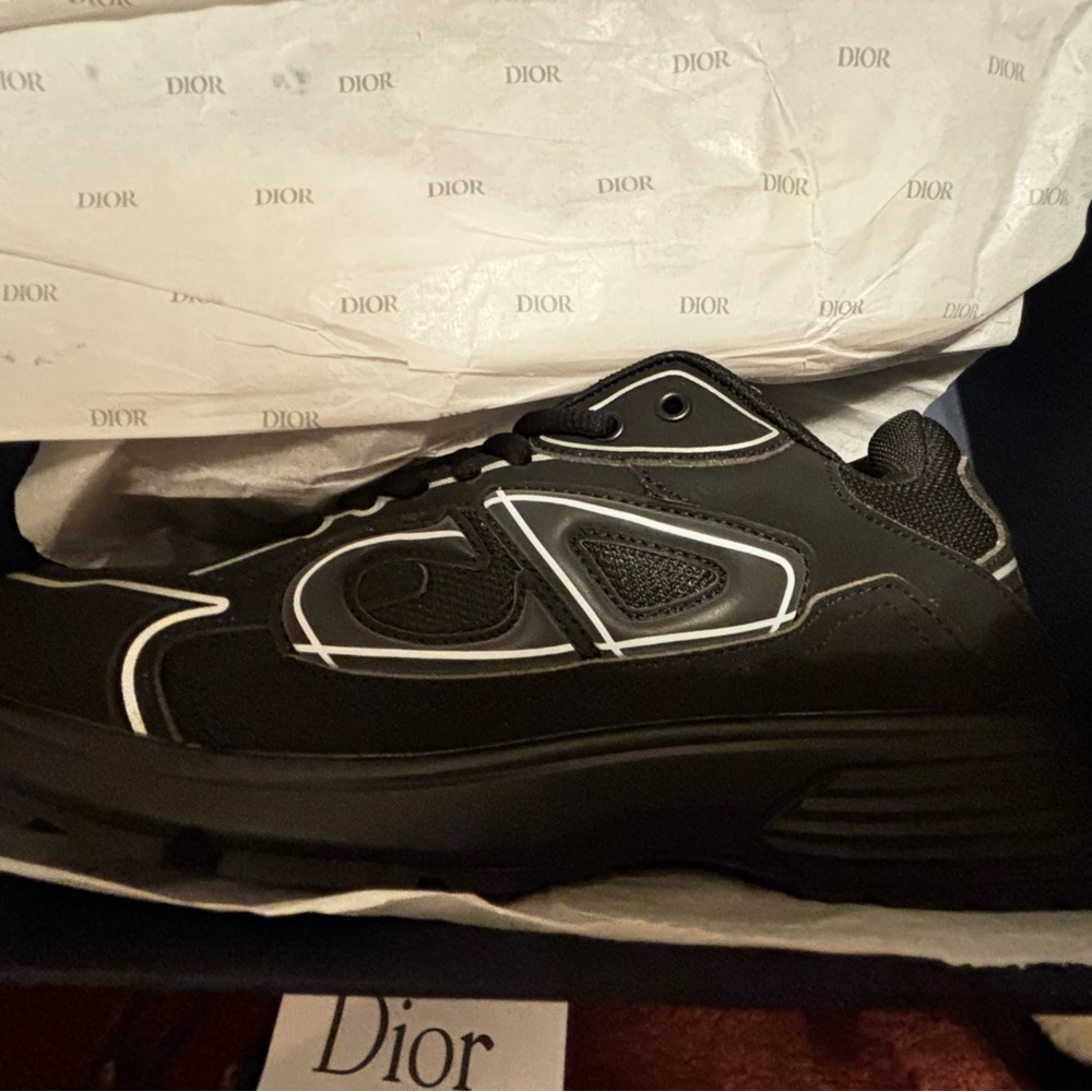 Dior Men's Black and Gray Sneakers